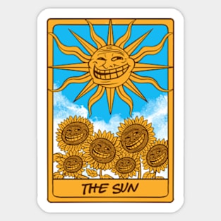 the troll sun Sticker